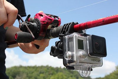 GoPro fishing rod mount gift for fishermen