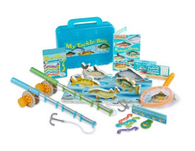 Fishing buddy tackle box gift for young fishermen