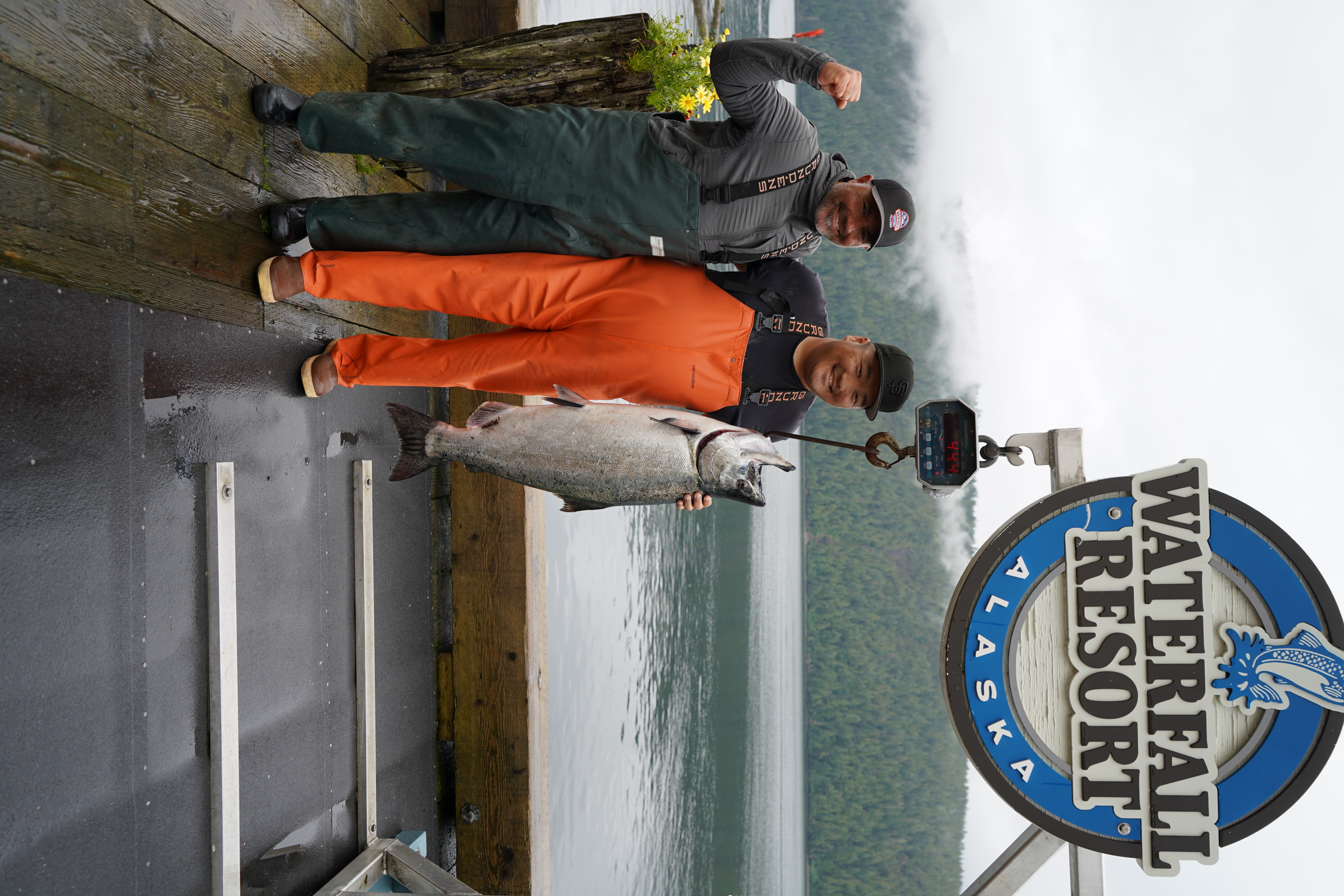 Kaz Kanemura with his 44.4-pound king salmon