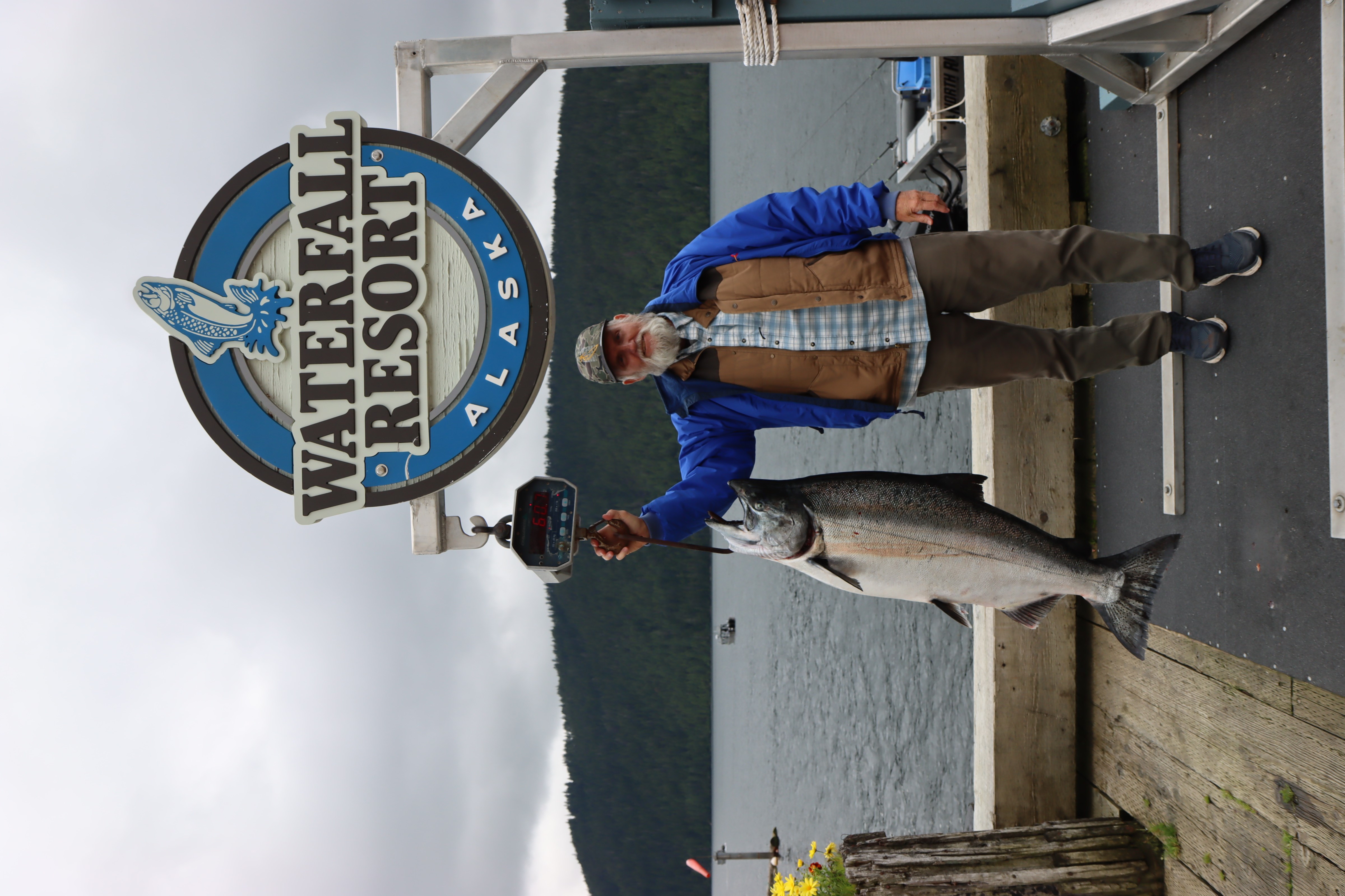 Lyle Moody with his 57.2-pound king salmon